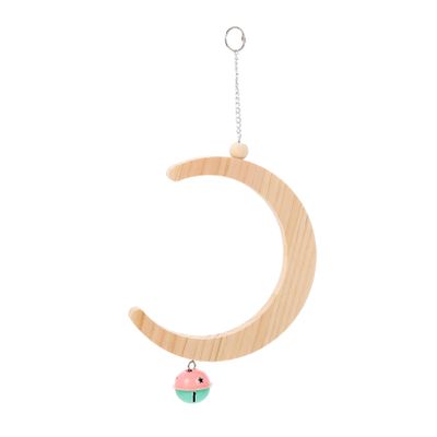 Bird Swing, Bite-Resistant Parrot Toy with Hanging Bell