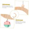 Bird Swing, Bite-Resistant Parrot Toy with Hanging Bell view 4