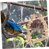 DOITOOL Wooden Bird Toy, Durable Parrot Swing for Cages, Fun Chew Toy, Promotes Activity and Reduces Stress view 4