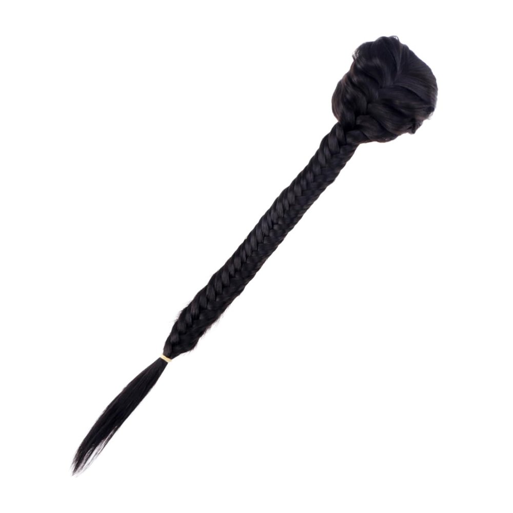 Halloween Party Black Synthetic Ponytail Extension