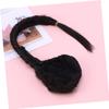 Halloween Party Black Synthetic Ponytail Extension view 2