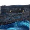 Housoutil Long Curly Wavy Synthetic Hairpiece, Sea Blue to Peacock Blue Gradient view 2