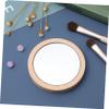 DOITOOL Small Round Glass Mirrors, 2 Pack, Foldable, Lightweight, Portable for Travel and Gifts for Women view 4