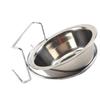 Hanging Stainless Steel Food Bowl, Removable, Silver Dog Bowl view 1