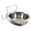 Hanging Stainless Steel Food Bowl, Removable, Silver Dog Bowl view 2