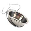 Hanging Stainless Steel Food Bowl, Removable, Silver Dog Bowl view 3