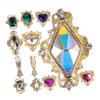 Nail Rhinestones, 1 Metal Rhinestone Heart Decoration view 1