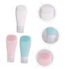 Housoutil 3-Pack 90 mL Leak-Resistant Silicone Shampoo Bottles, Refillable and Portable for Business Trips and Vacations view 4