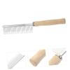 Housoutil Metal Dog Grooming Comb with Wooden Handle view 3