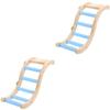 Housoutil 2-Piece Colorful Parrot Ladder Climbing Toy for Budgies and Other Birds view 1