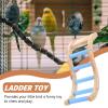 Housoutil 2-Piece Colorful Parrot Ladder Climbing Toy for Budgies and Other Birds view 2