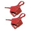 Adjustable Dog Muzzle with Anti-Bite Function, 2-Pack, Brown Leather view 1
