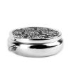 Stylish Round Damask Pill Box – Mini Travel Companion view 3