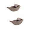 Beavorty Banana-Shaped Pet Bed, Warm Nest for Dogs and Cats, Khaki, Size S, 2-Pack view 1