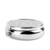 Stylish Round Pill Case with Black-and-White Polka Dots view 3