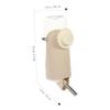 Beige PP Hanging Pet Water Bottle for Cages view 2