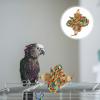 DOITOOL Hanging Wooden Chew Toy for Parrots view 2