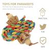 DOITOOL Hanging Wooden Chew Toy for Parrots view 3