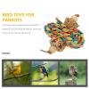 DOITOOL Hanging Wooden Chew Toy for Parrots view 4