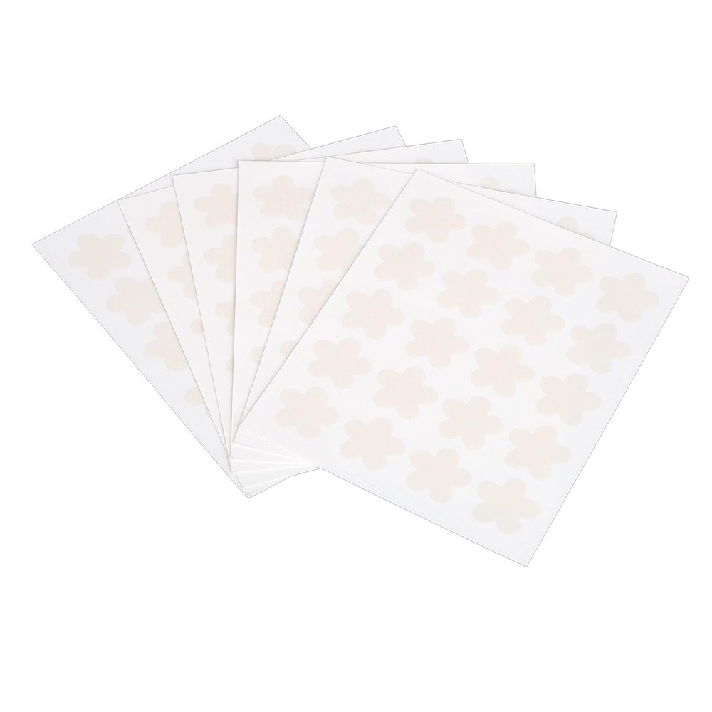 Reusable Flower-Shaped UV Sunscreen Reminder Stickers, 120 Count