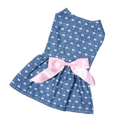 Beavorty Dog Dress with Bow for Pets