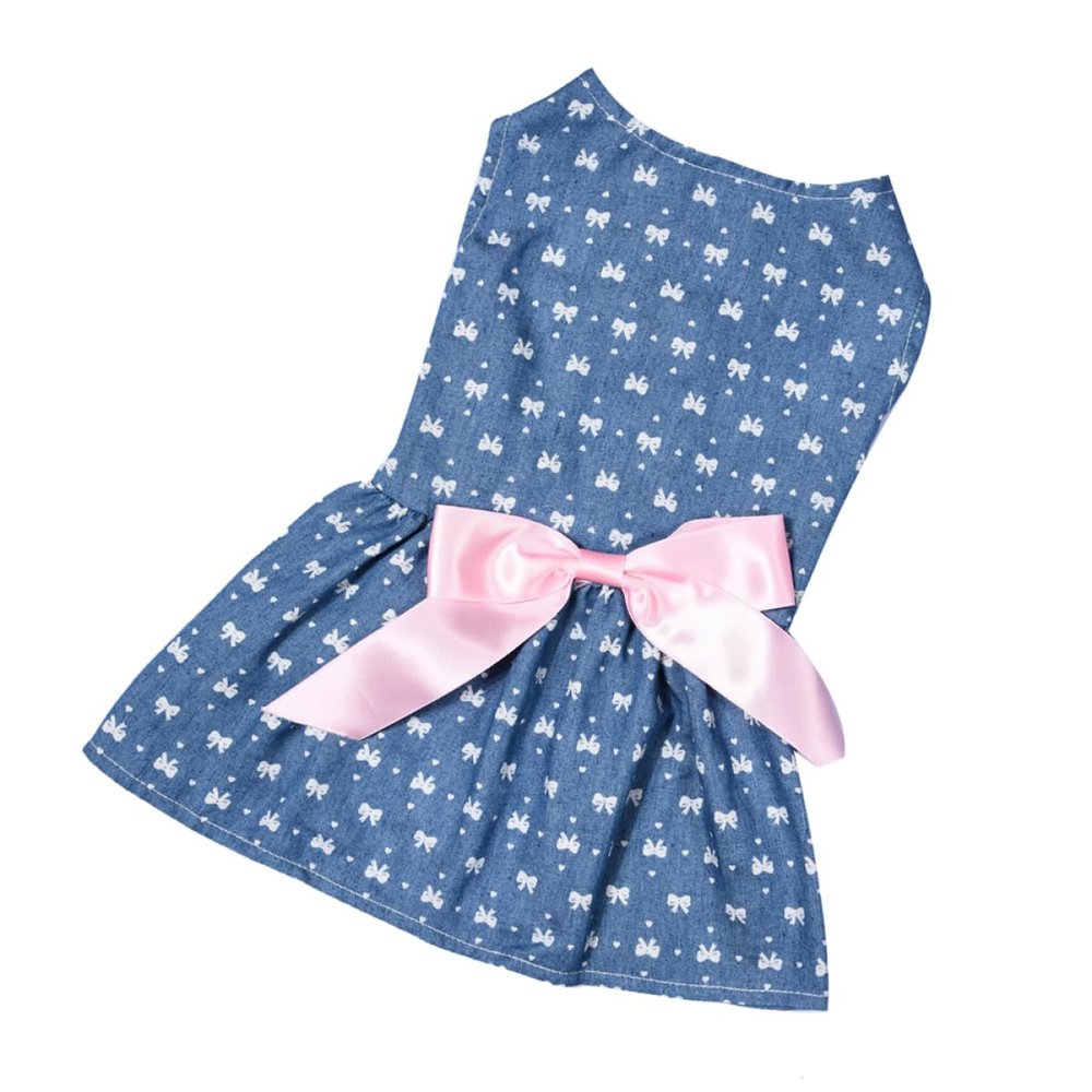 Beavorty Dog Dress with Bow for Pets