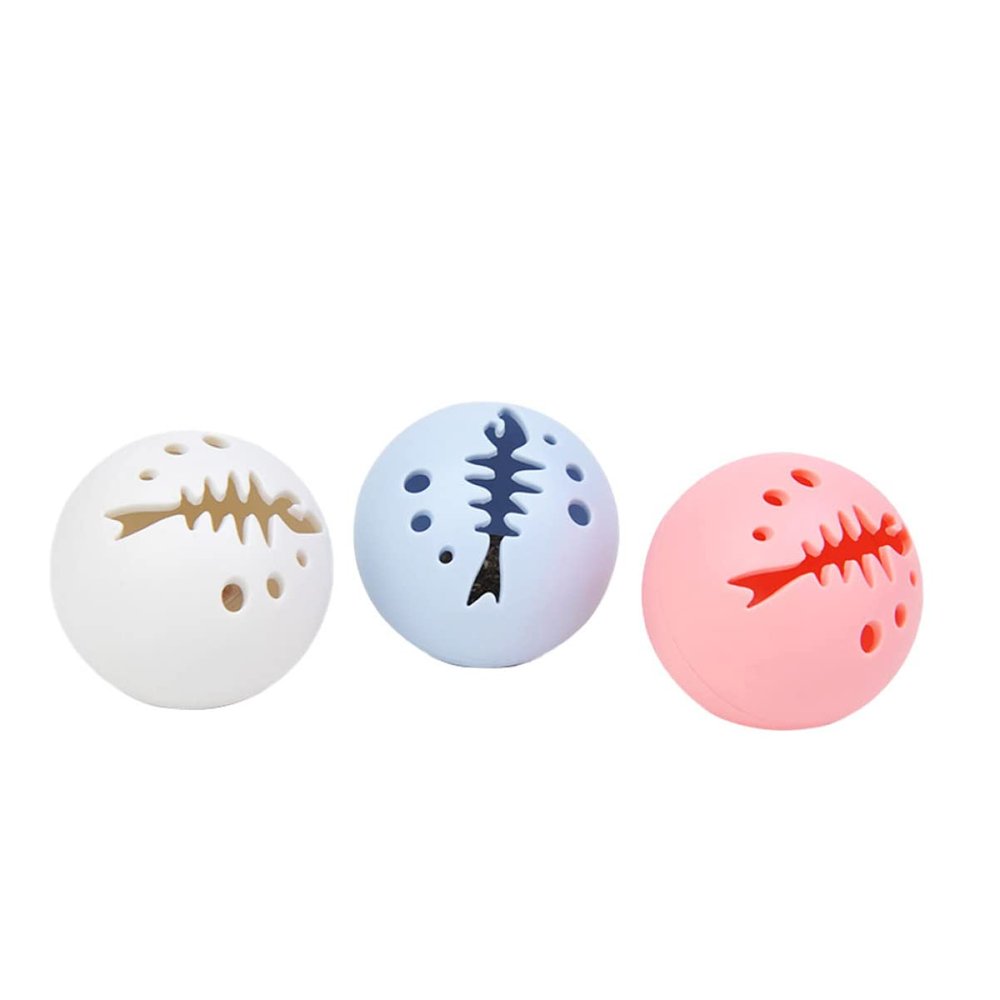 Beavorty 3-Pack Interactive Cat Toy with Flashing Light and Bell
