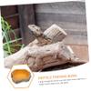 minkissy Smooth-Surface Resin Brown Feeding Bowl for Reptiles view 4