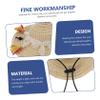 Stylish Pet Straw Hat with Tassels view 4