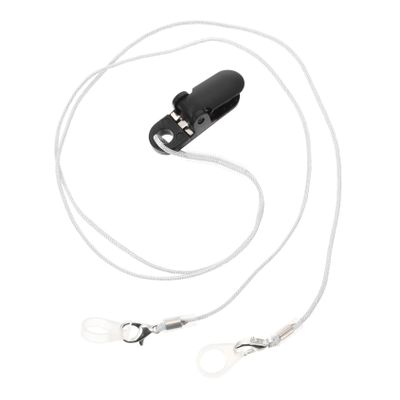 Hearing Aid Loss-Prevention Lanyard with Neck Clip and Storage Box
