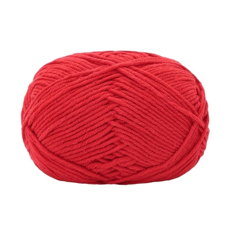 50 g/Set 4-Ply Milk Cotton Knitting Yarn for Crochet, Sweaters, Hats and Dolls (Color: 15)