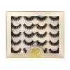 UAMOU 50/100/300 Pairs Natural Mink Faux 3D Strip Lashes, Thick Dramatic False Eyelash Extensions, Cheerfully (Color: Y402, Size: 30 Boxes) view 1