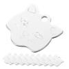 Angoily 10 Pack Aluminum Dog Tags in Cat Head Shape view 1