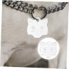 Angoily 10 Pack Aluminum Dog Tags in Cat Head Shape view 4