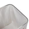 Univivi Foldable Storage Bins, 10.5-Inch Fabric Cube Bins for Shelves with Hard Bottom and PU Handles, Khaki view 4