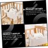 Cabilock Wall-Mounted Baby Crib Storage Box, Large-Capacity PP Diaper and Bottle Holder view 2