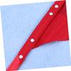 Beavorty Adjustable PU Dog Collar with Triangle Bandana - Red view 2