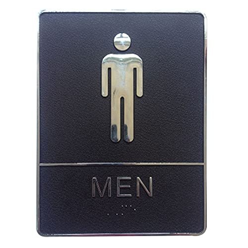Men's Toilet Wall Sign, Removable Self-Adhesive Acrylic Sticker