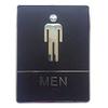 Men's Toilet Wall Sign, Removable Self-Adhesive Acrylic Sticker view 1