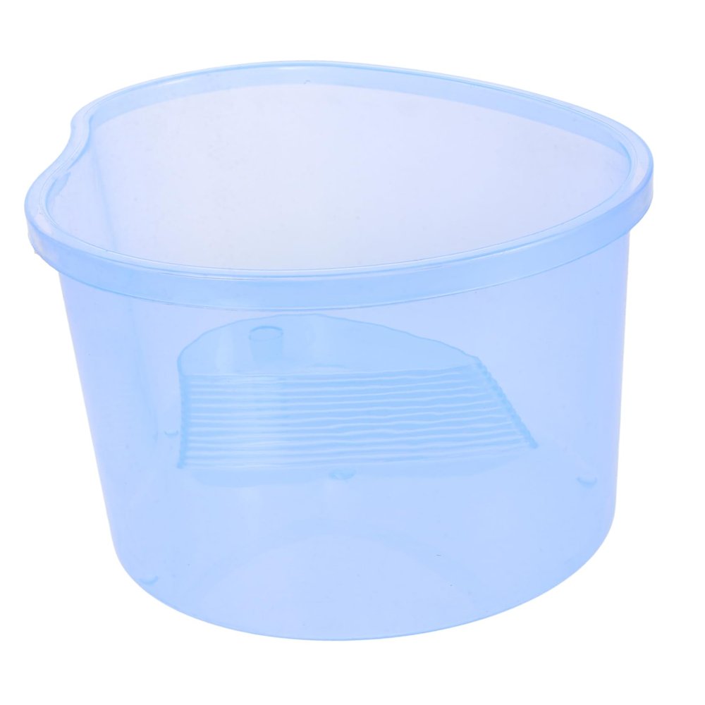 FOMIYES Turtle Tank, Safe Reptile Habitat with Ramp, Plastic, Large Capacity, Blue