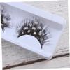 Artificial Eyelashes, 5 Pairs, Black and White, Plastic, Dotted view 2