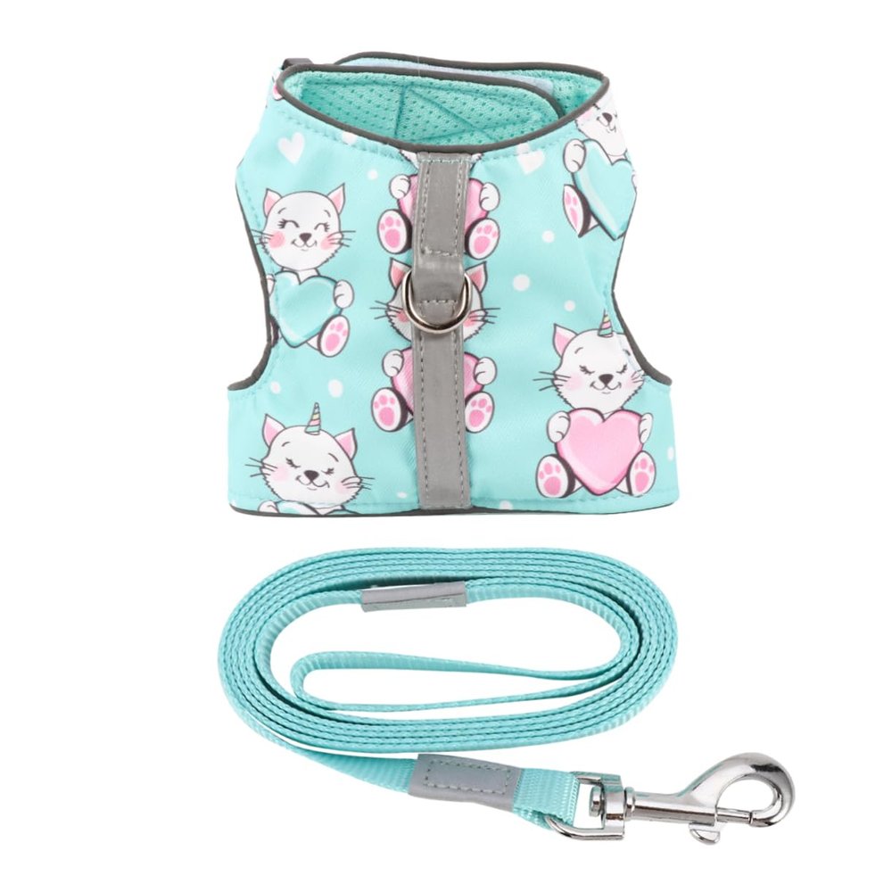 Beavorty Escape Cat Harness with Leash Adjustable Mesh Vest