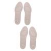 SOLUSTRE 2 Pairs Breathable Cowhide Leather Insoles, Durable Odor-Absorbing Insoles for Sports and Casual Shoes, Pressure-Relieving view 1
