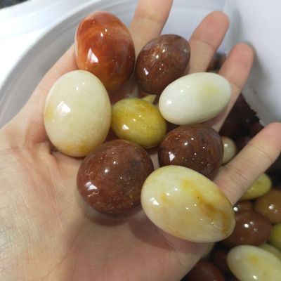 DSINEY Natural Golden Jade Gravel Crystal Stone, 500 g