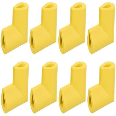 XYWHPGV U-Shaped Table Corner Protectors, 55 x 38 x 8 mm, Yellow, 8-Pack