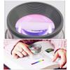 8× Tabletop Magnifying Glass for Reading, Hobbies, Crafts and Workbenches, with Carrying Case view 4