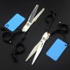 RWRAPS Professional Hairdressing Scissors, Sword Scissors, Cutting and Thinning Scissors with Black Dragon Handle, Set with Case view 3