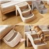 3-Step Folding Dog Stairs for Bed or Sofa, Non-Slip, Beige view 4