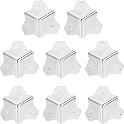 Metal Box Corner Protectors, 44 x 44 x 44 mm, 8 Pieces