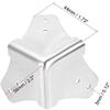 Metal Box Corner Protectors, 44 x 44 x 44 mm, 8 Pieces view 2